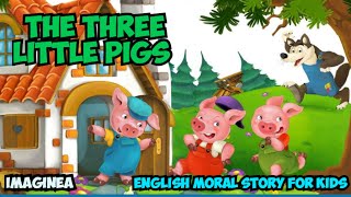 Three Little Pigs | English Cartoon | Panchatantra Moral Stories for Kids | Imaginea
