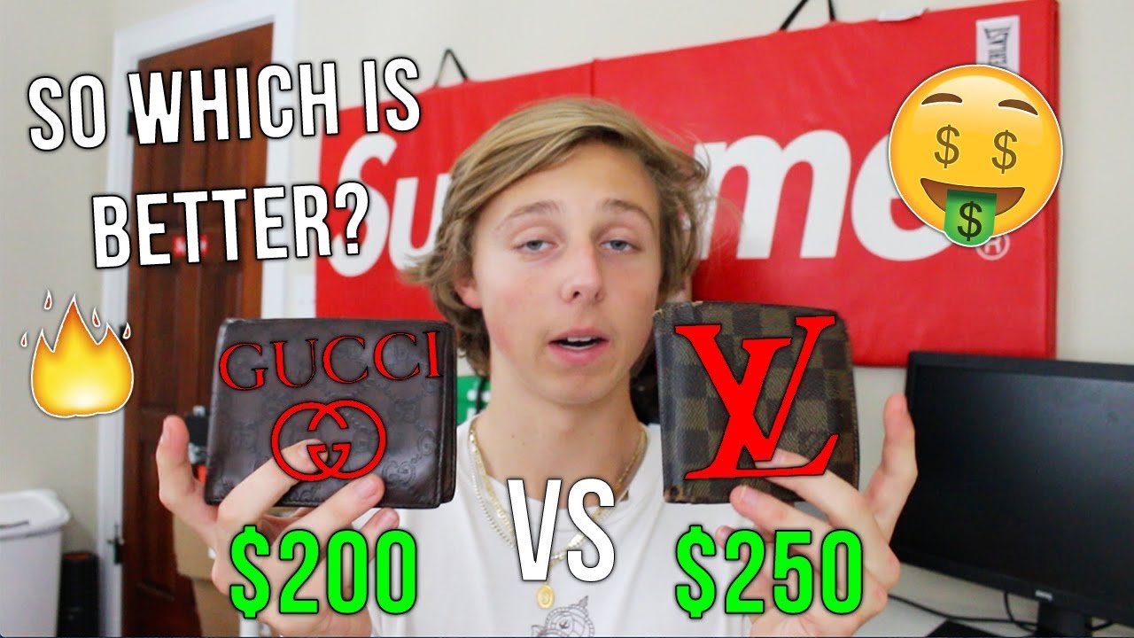 GUCCI WALLET VS LV WALLET! Which is Better?? (Review/Unboxing) - YouTube