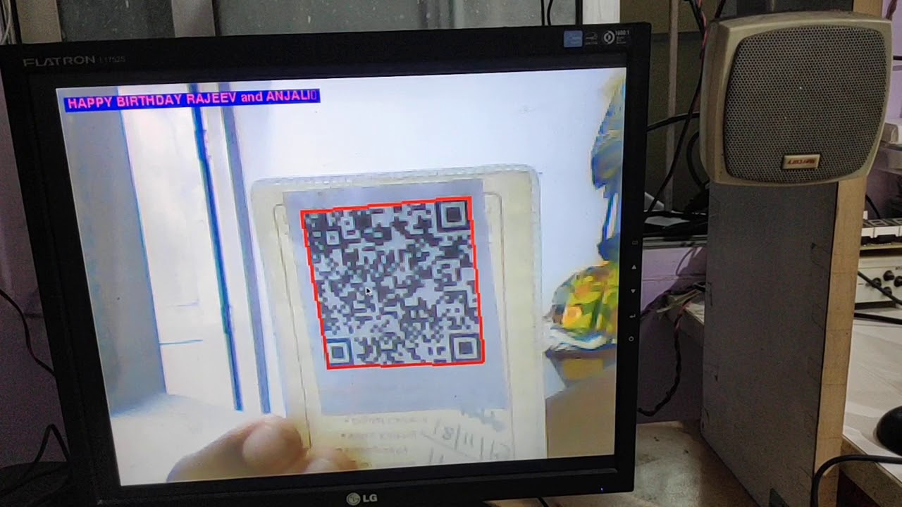Realtime QR code detection and decoding on USB webcam - YouTube