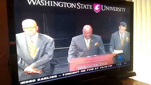 Alpha Phi Alpha Fraternity sings fraternity hymn