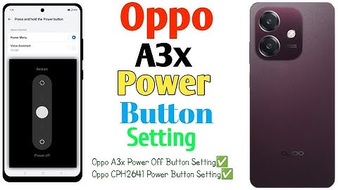 How To Oppo A3x Power Off Button Setting✅Oppo CPH2641 Switch Off😲(Uzzol Technology)