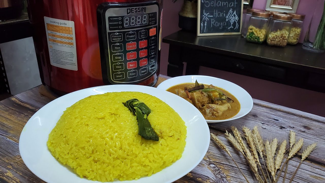 Masak Pulut Kuning Guna Pressure Cooker Dessini Pulut Kuning Cantik