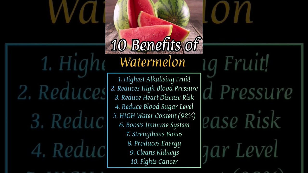 benefits of watermelon in summer season