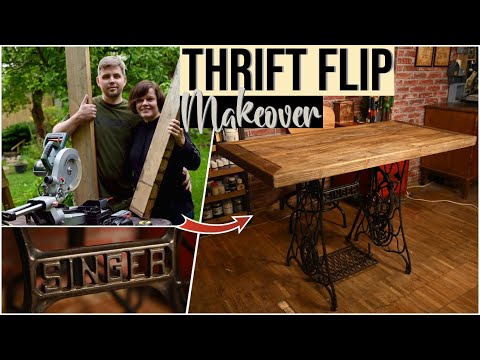 How to Repurpose a Sewing Machine Table - Girl in the Garage®