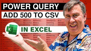 Excel - Power Query om getallen aan CSV-gegevens toe te voegen - Dueling Excel 193 - 2361A