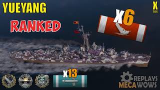 Yueyang 6 Kills RANKED & 172k Damage | World of Warships Gameplay