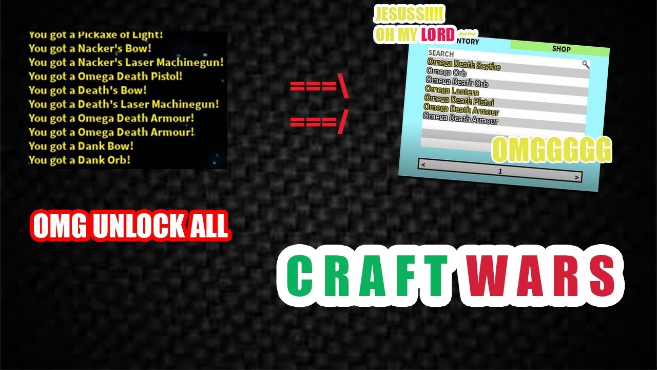 Roblox Script Craftwars Unlock All Soooo Hot Omg So Much Weapon - 