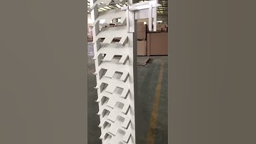 Metal Quartz Stone Tower Rack , Solid Surface Display Stand