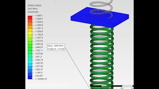 PrePoMax Tutorial 3 : Spring Compression