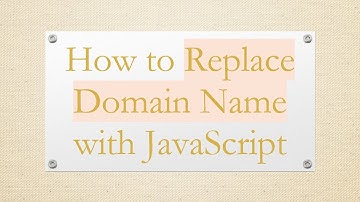 How to Replace Domain Name with JavaScript