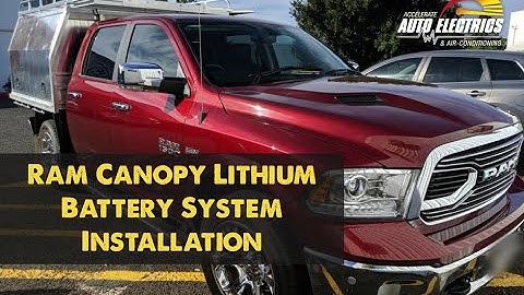 Ram Slimline Canopy Lithium Battery System | Accelerate Auto Electrics & Air Conditioning