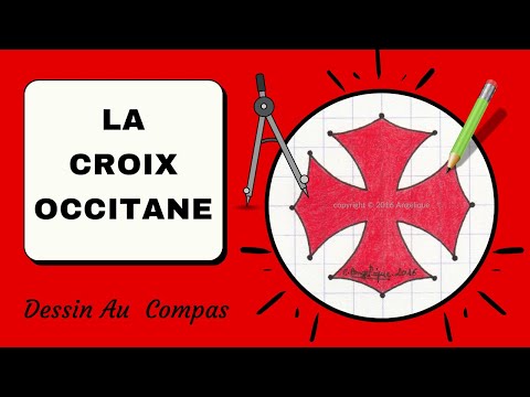 ? Comment dessiner la croix Occitane au compas [dessin au compas 34]