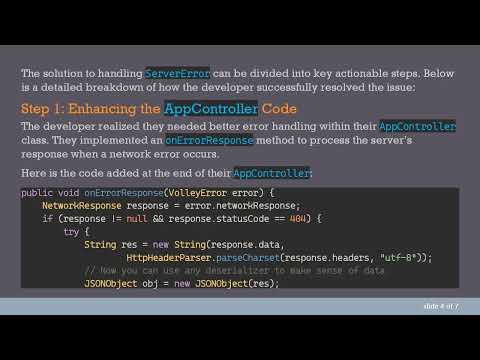 How to Solve com.android.volley.ServerError in Android Studio