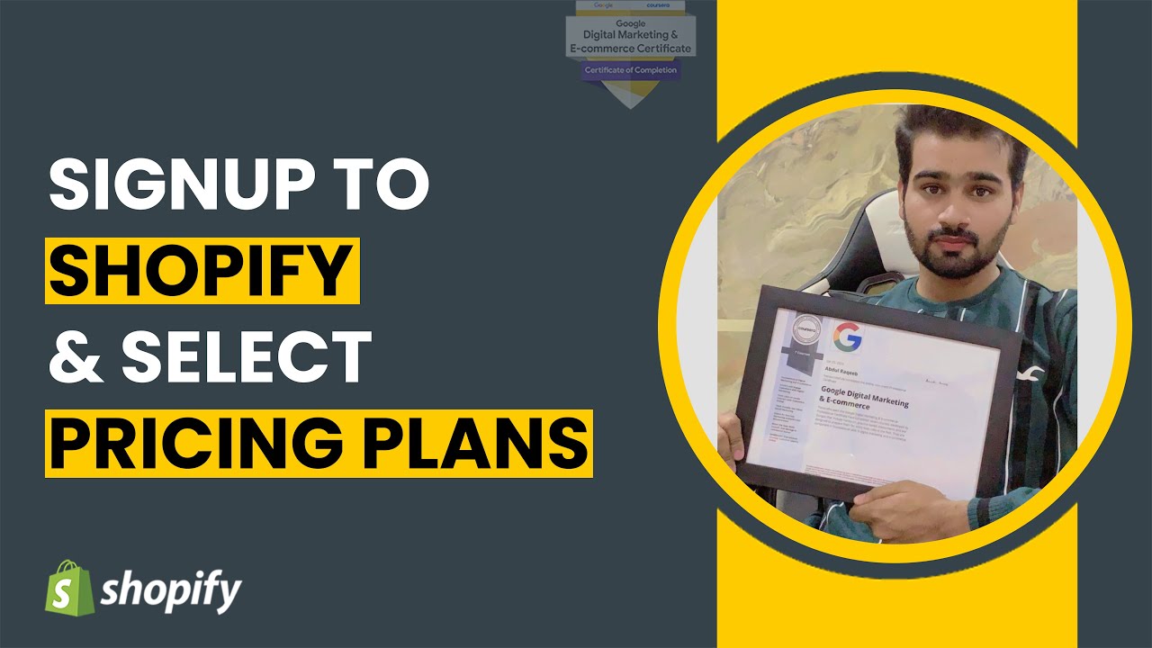 Shopify Setup: How To Create Shopify Account & Select Plans 2023 ...