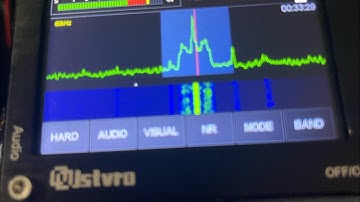 Malahit 50khz-2ghz dsp sdr receiver on 40 meter band test