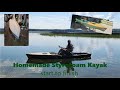 Homemade diy 12ft styrofoam fishing kayak start to finish