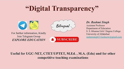 Digital Transparency