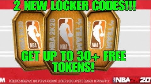 2 *NEW* LOCKER CODES FOR UP TO 30+ FREE TOKENS IN NBA 2K20 MyTeam!!!