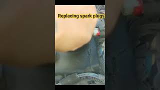 Replacing spark plugs #Shorts