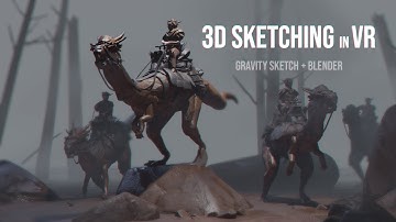 3D Sketching Dinosaurs in VR (Trailer)