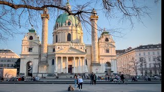 Walking In Vienna, Soviet War Memorial, Karlskirche, Vienna State Opera | 4K Hdr