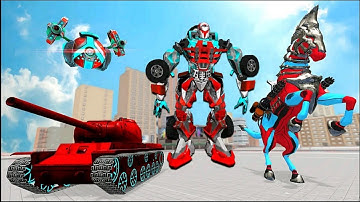 Horse Robot Tank Transform War Game - Android Gameplay
