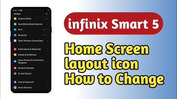 infinix Smart 5 , Home screen layout icon How to Change