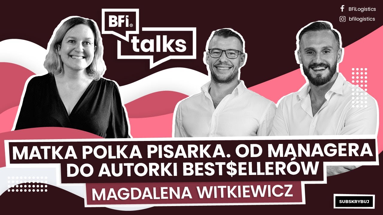 Jak pisać bestsellery w Polsce | Magdalena Witkiewicz | BFI Talks