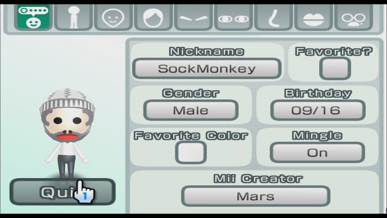 Sock Monkey - Mii 2051 - YouTube