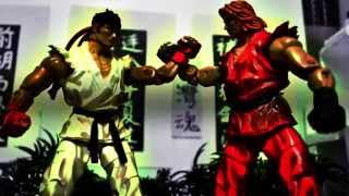 Street Fighter Stop Motion   Ryu VS Ken