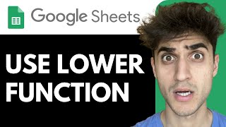 How to Use Lower Function in Google Sheets