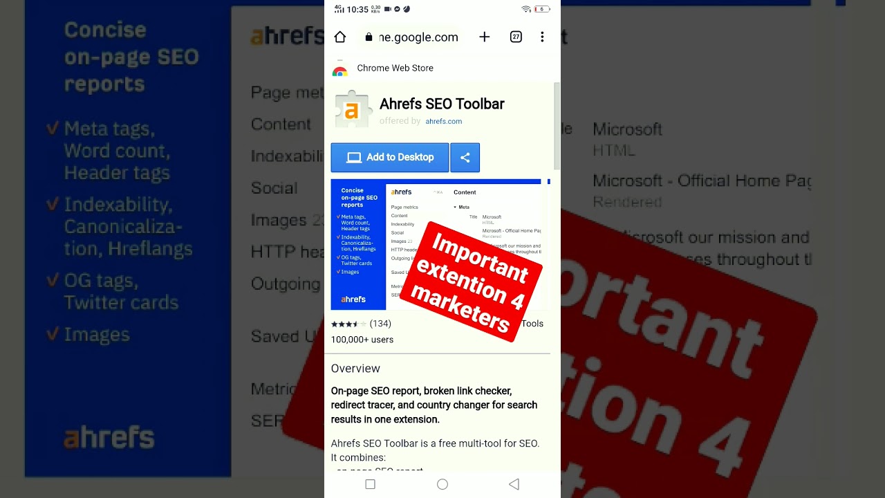 Ahrefs SEO Toolbar