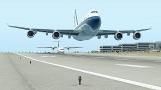 Pilot Forcefully Land Boeing 747 Without Gears At Short Runway And Got Promoted [Xp 11]