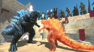 Thermonuclear Godzilla Vs. All Godzilla  - Animal Revolt Battle Simulator