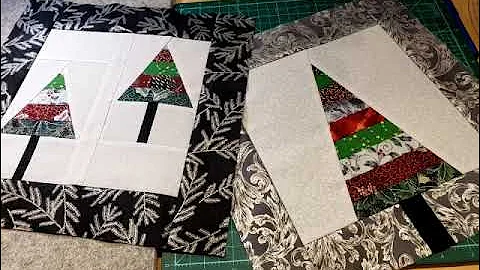Strip-Pieced Christmas Trees - Block 1 of Christma...