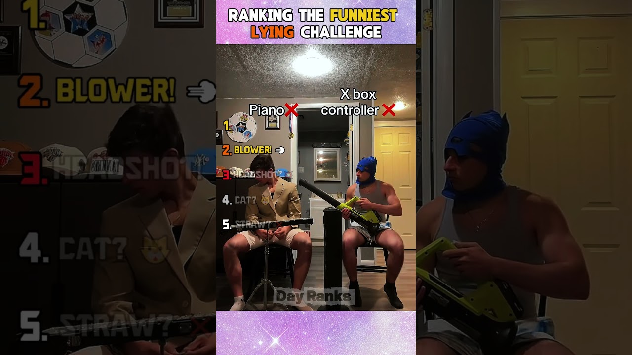 Ranking the funniest lying challenge 🤫🏆 #shorts  #lyingchallenge #funny #viral  #compilation