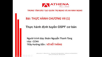 Bài thực hành chương VII (1): Cấu hình định tuyến OSPF cơ bản