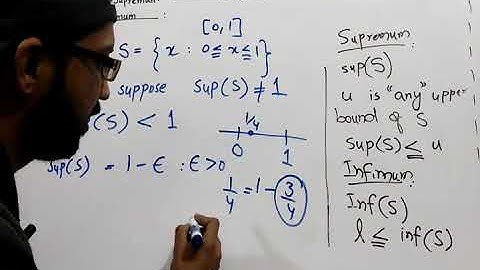 Real Analysis | Lecture 7 | Supremem and Infimum and their properties
