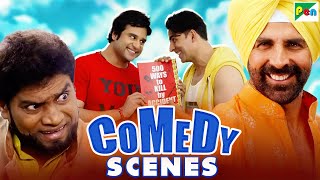 Akshay Kumar, Johnny Lever, Krushna Abhishek के Back To Back Comedy Scenes - Non Stop Best Comedy