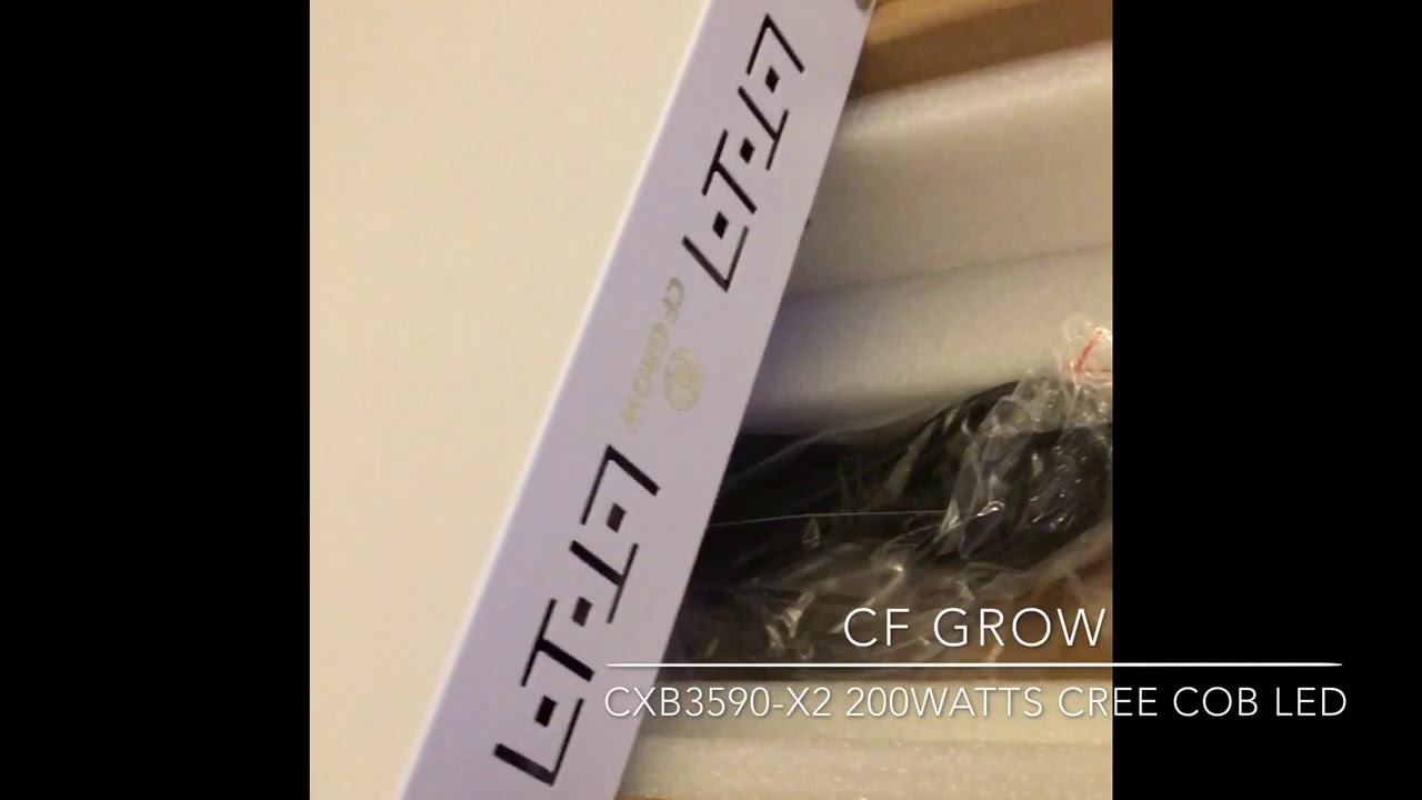 CF Grow Cree COB LED CXB3590-x2 200watts unbox