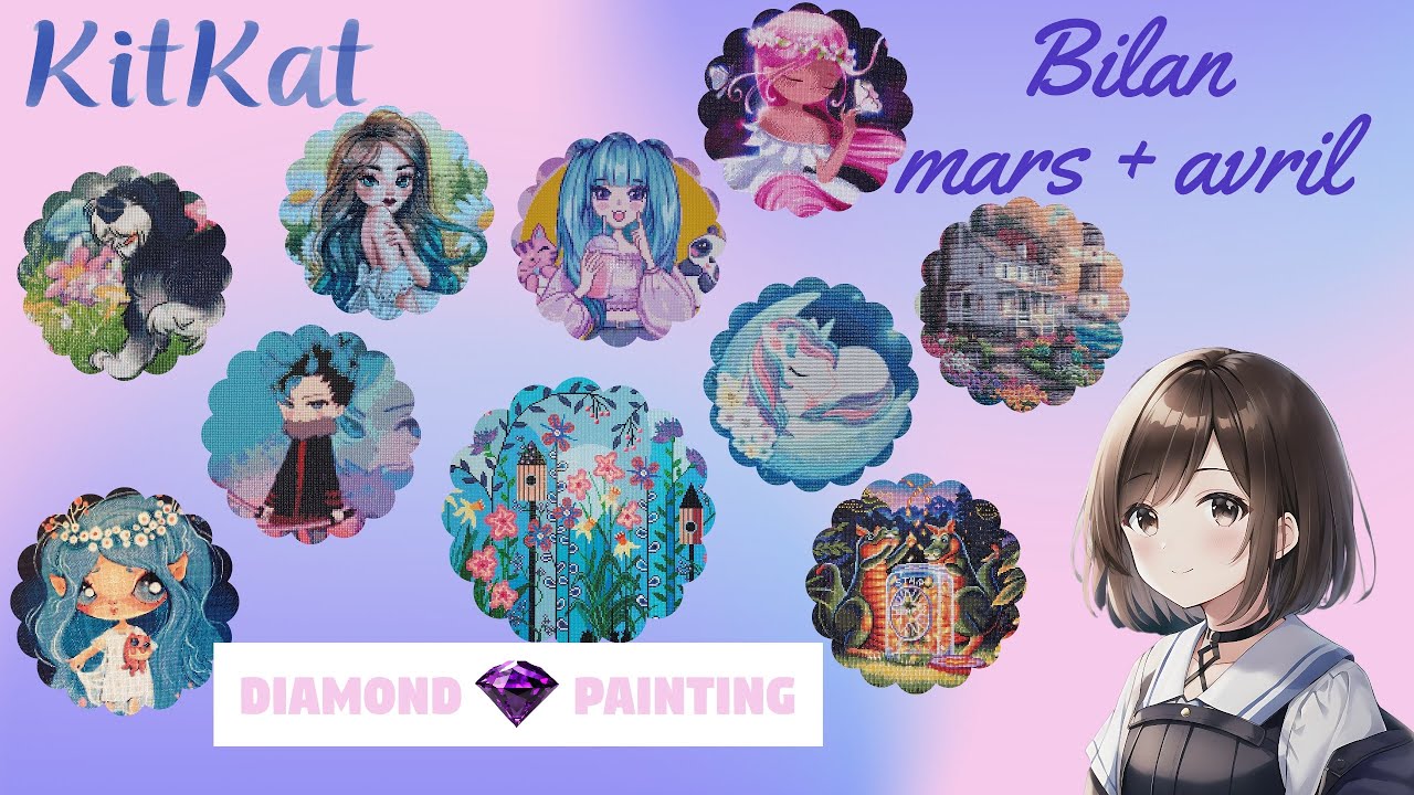 {Diamond Painting 8} Bilan mars & avril