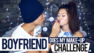 Boyfriend Does My Make-Up Challenge - PrettySmart: EP 3