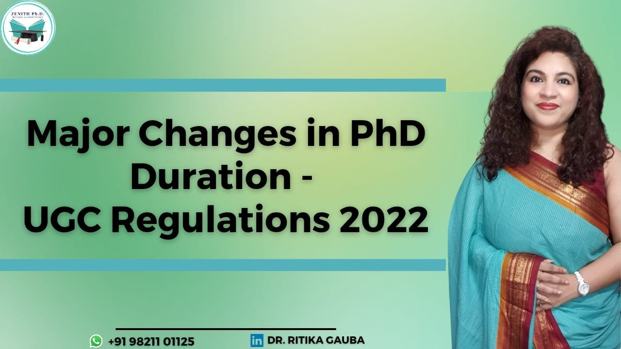 ugc guidelines for phd duration