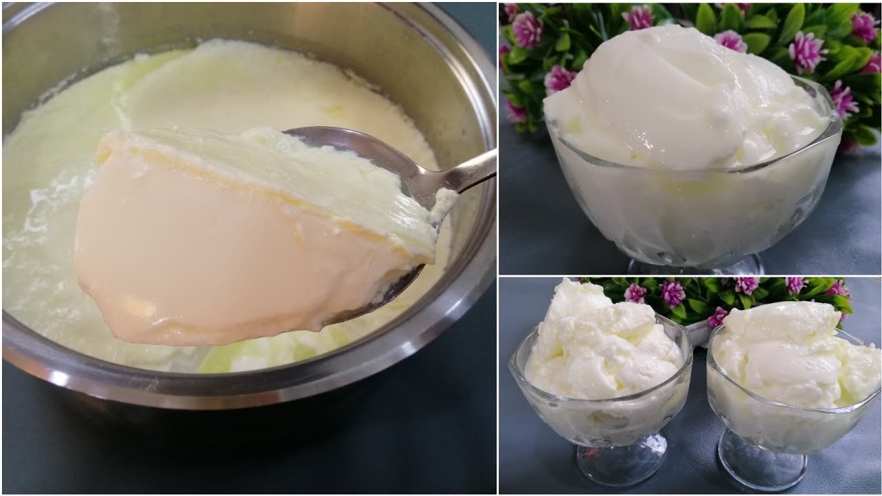 طريقة ترويب اللبن (الزبادي)  في المنزل جامد ومتماسك متل الجبن بدون حليب بودرة👍/ Yogurt