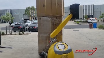 Battery pallet wrapper mobile - Robotic Stretch wrapper
