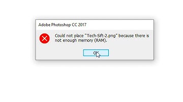 Fixing Photoshop Error - Not Enough Memory (RAM)