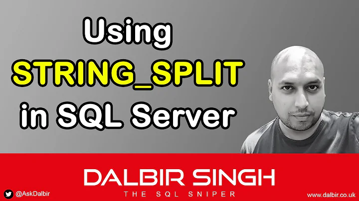 Using STRING_SPLIT in SQL Server