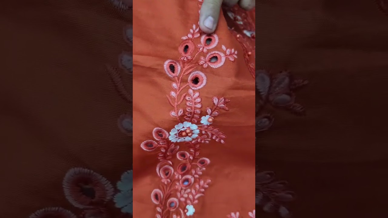 MUSHQ NEW RED EMBROIDERED LUXURY LAWN COLLECTION