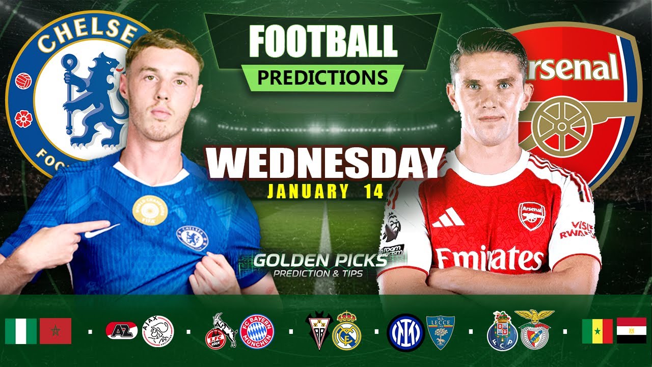 Football Predictions Today 14 January | Possible Scores, Corners & Cards | Golden Picks Plus