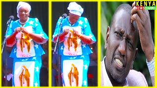 See how CS Nakhumicha DANCED in front of Ruto today in Church at Bungoma Kimilili